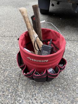 Husky Tool Bucket Organizer with Assorted Hand Tools & Accessories