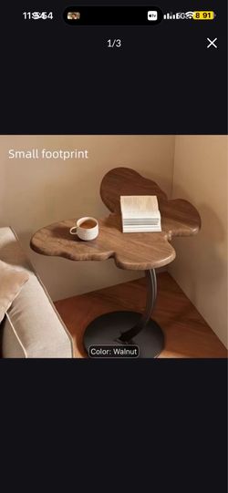 Brand New Butterfly-Shaped Side Table | Small Retro Coffee Table | Sturdy Metal Base | Living Room And Bedroom Decor | Modern Furniture Shelf