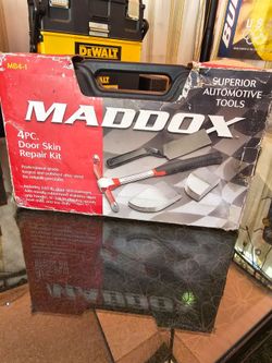 Maddox 4 Pc Professional Grade Heavy Duty Door Skin Repair Kit Fix Dents Quickly Maddox
