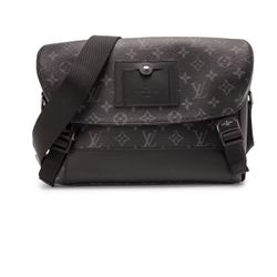 LOUIS VUITTON Voyager PM Monogram Eclipse Messenger Bag Black