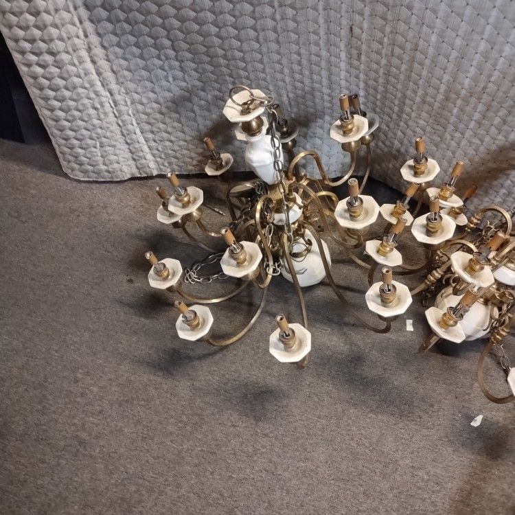 2 Vintage Chandeliers