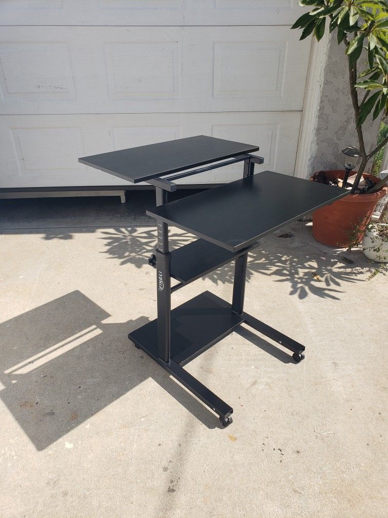 Portable Desk - Stand Up Or Sit Down - Adjustable Height