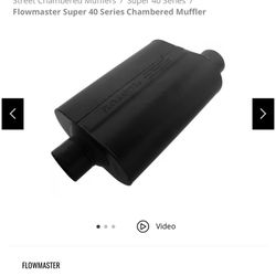 FLOWMASTER SUPER 40 SERIES CHAMBERED MUFFLER