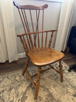 Vintage S. Bent & Bros Windsor Arm Chair – Solid Wood Project