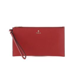 Furla Women's 'camelia' Pouch Red Leather