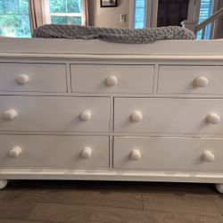 Pottery Barn Catalina 7 Drawer Dresser With Changing Table Topper