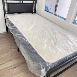 Cama Twin Size Nueva En Caja Incluye Colchon