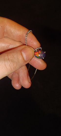 Fire Opal Necklace