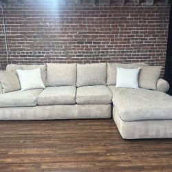 Delivery Available brown 2 pc sectional sofa couch
