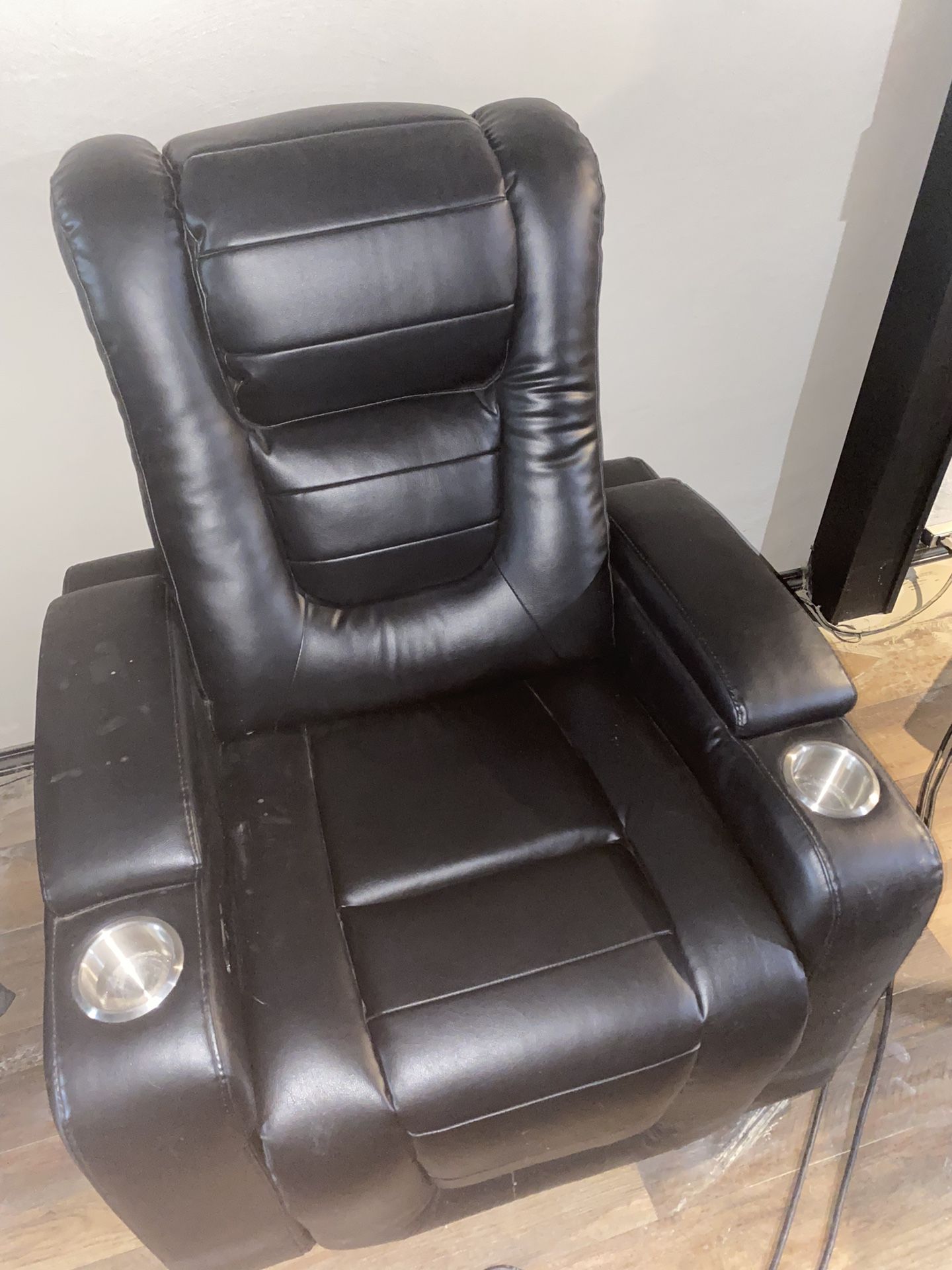 Two Movie Theater Recliners And Futon