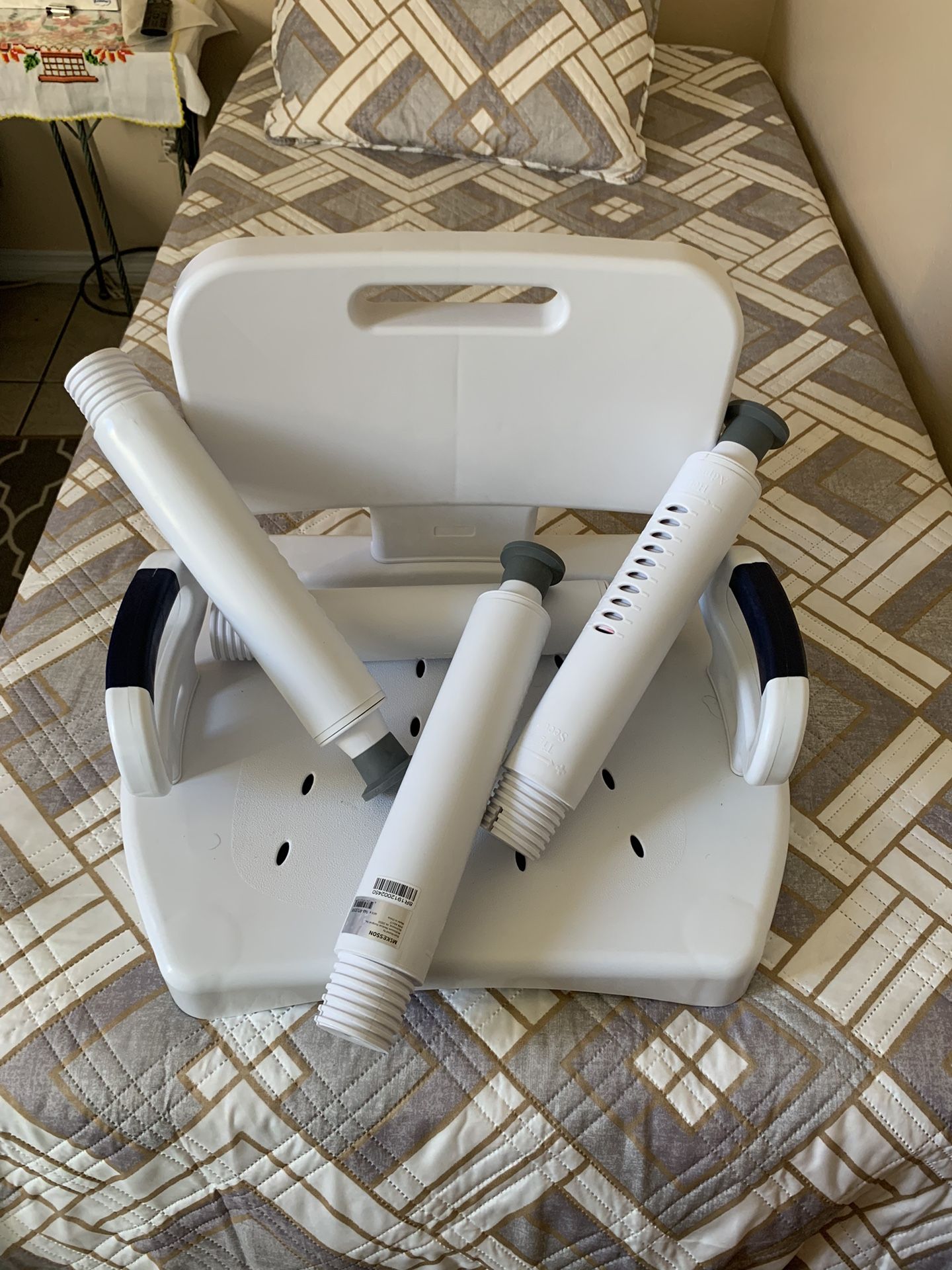 Drive Medical Premium Series Shower Chair with Back and Arms