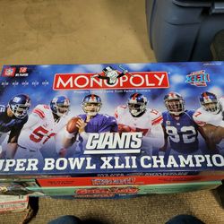 Monopoly “new York Giants Super Bowl XLII”