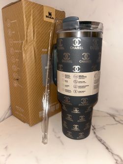 Grey CC custom stanley cup 40 Oz