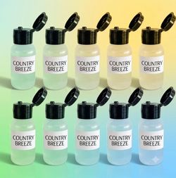 10-Pack Country Breeze Concentrated Fragrance Oils (1.2 oz Bottles)