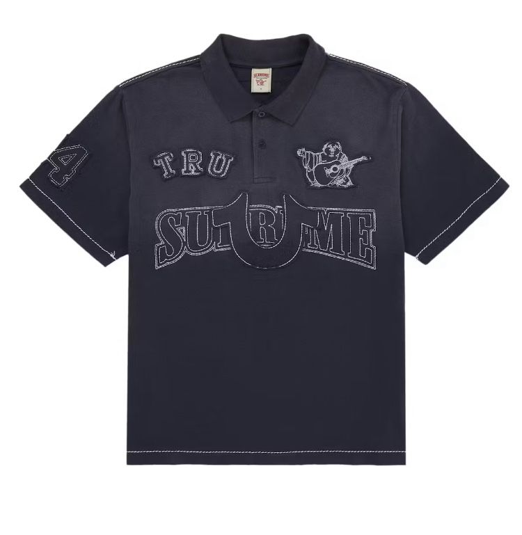 Supreme True Religion Appliqué Polo Size Large