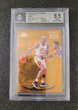 🐐🔥 BGS 8.5 Michael Jordan 1995-96 Skybox Premium Standouts hobby Insert 9.5, 9 subs