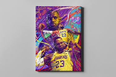 Los Angeles Lakers Lebron James Canvas
