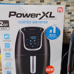 PowerXL Vortex Single Basket Air Fryer with Digital Panel in Black