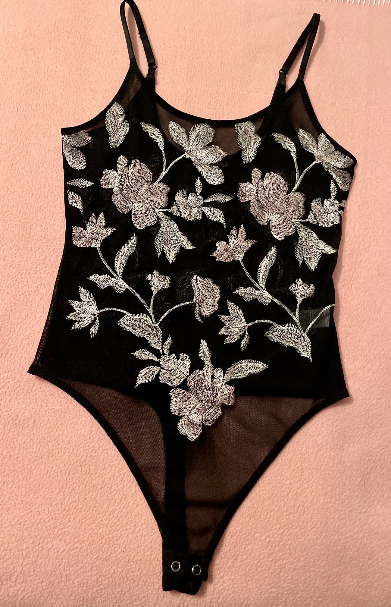 Express Black lace bodysuit