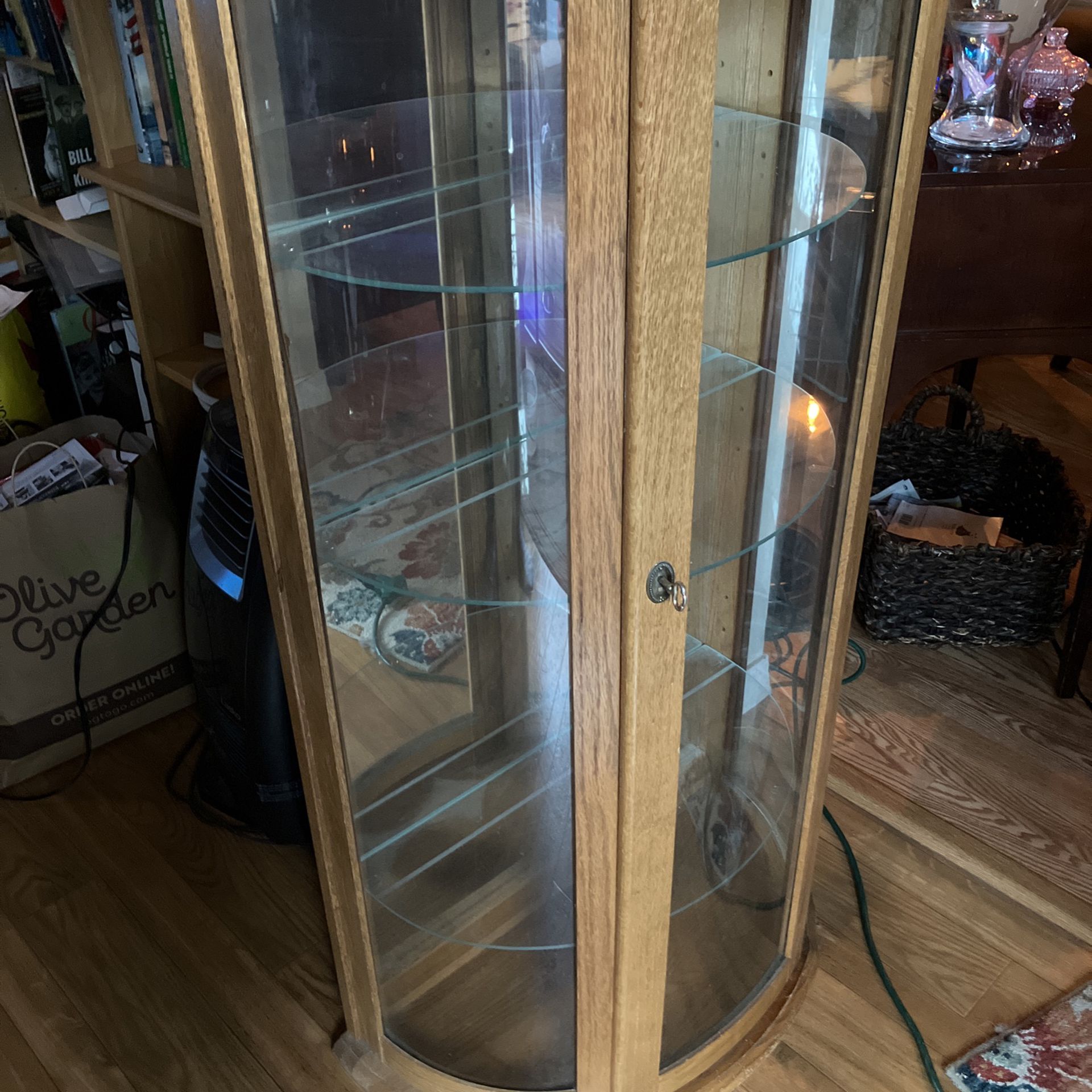 Pending Pick Up  Curio Cabinet  Glass 