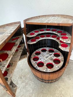 Custom Wine Barrel Bar