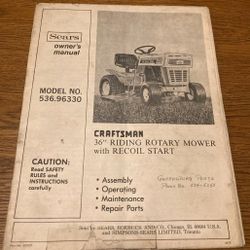 Vintage 70s Riding Lawn Mower
