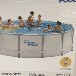 Summer Waves 14x42 Pool With Filter Pump And Ladder. New In Box