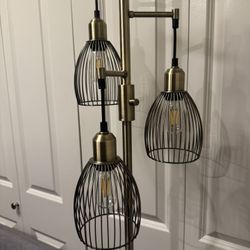 Brass Pendant Floor Lamp