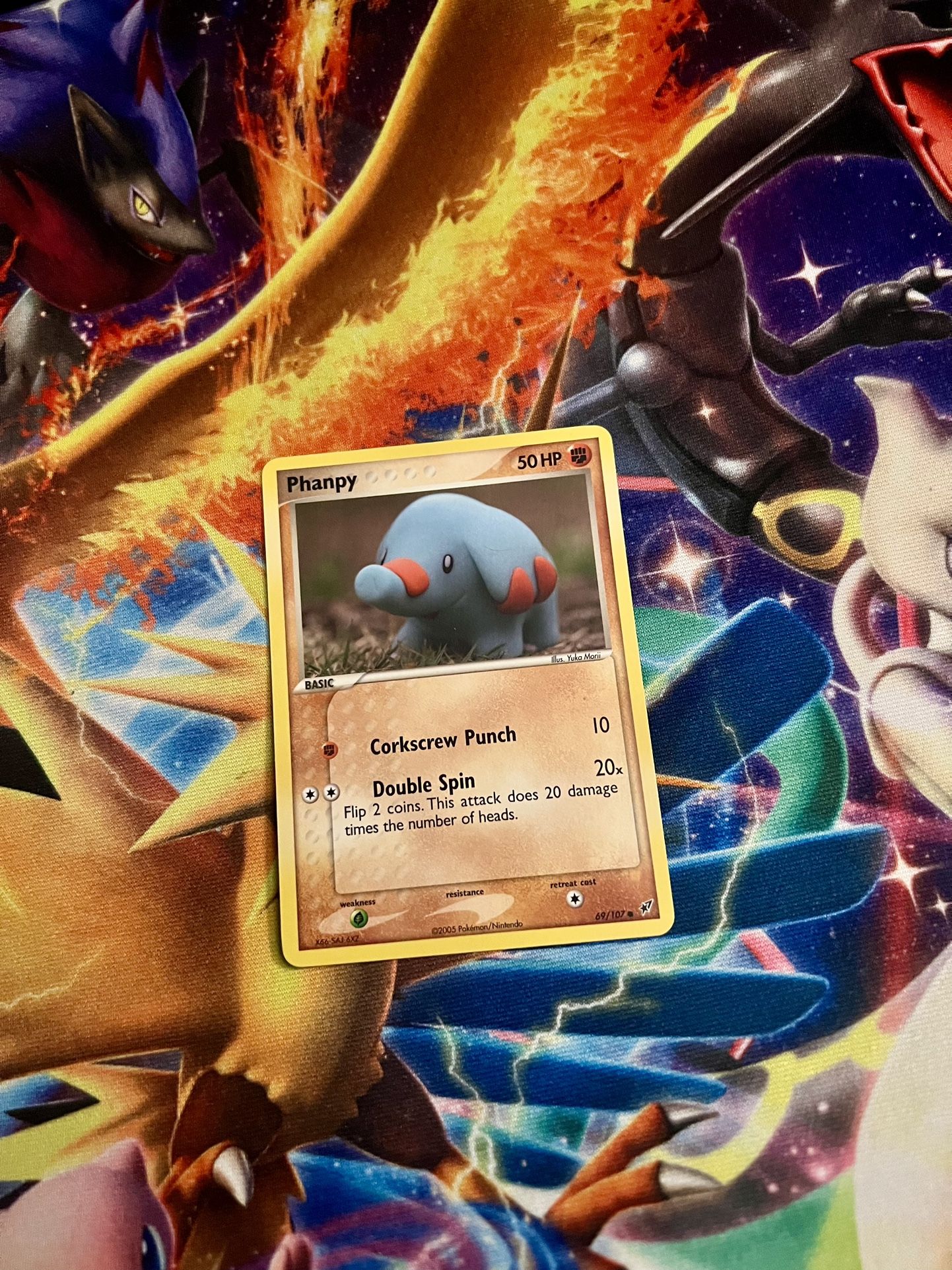 Pokemon Phanpy card 2005 Ex Deoxys  