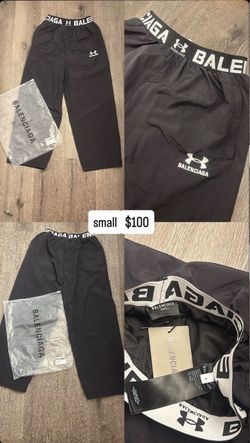Balenciaga x Under Armour Black Track Pants Small