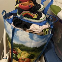 Bag of 18-24 Months and toddler shoes size 7