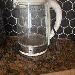 Electric Tea Kettle - 1.8L Glass & Stainless Steel Electric Tea Kettle 