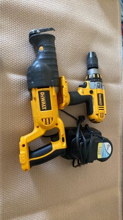 Dewalt drill and reciprocating saw and charger