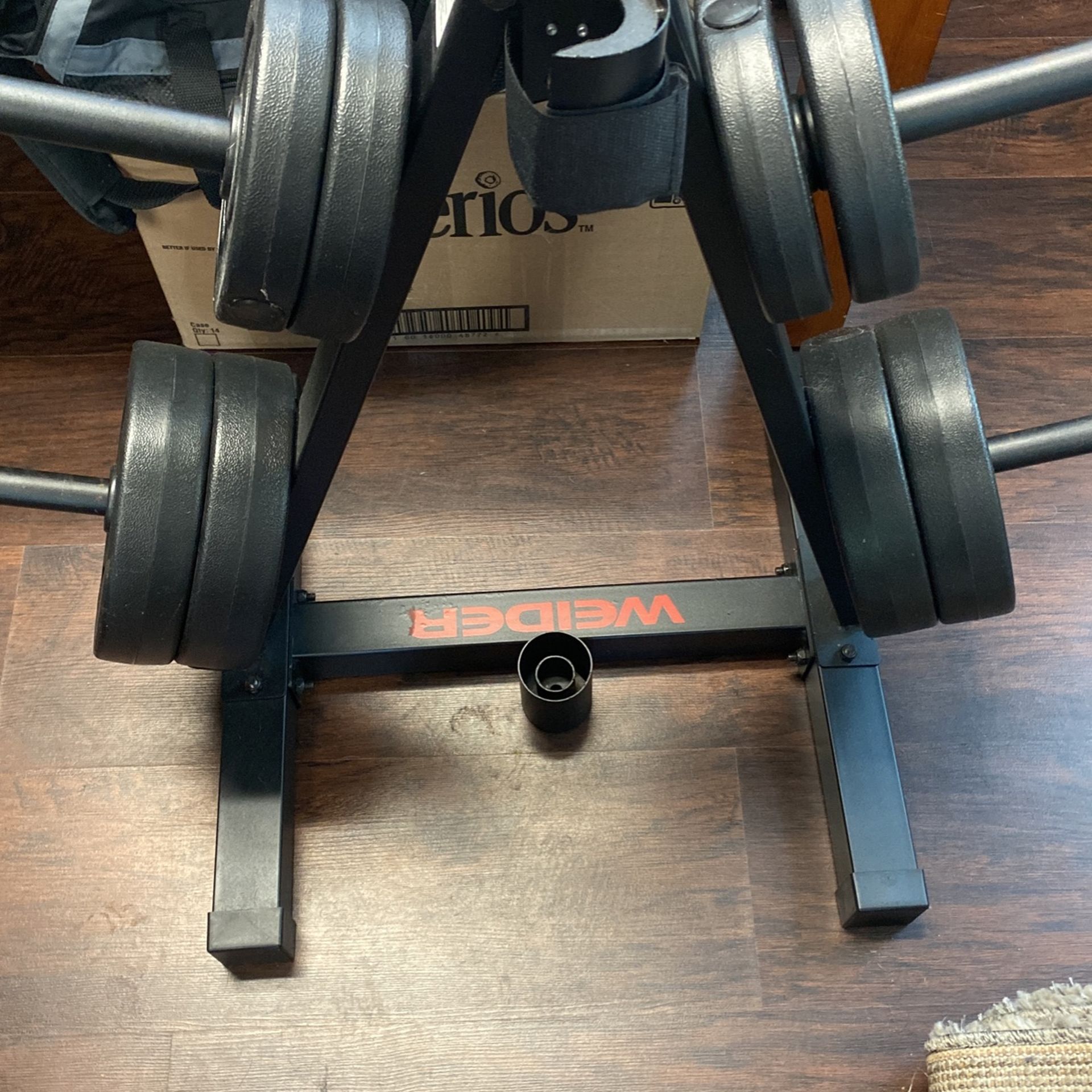 20lb Weight Set With Rack. 