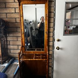 Bamboo Umbrella Holder & Mirror