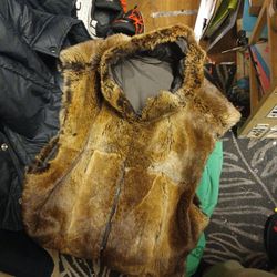 Andrew Marc Vintage Rabbit Fur Vest 