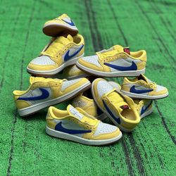 Travis Scott Air Jordan 1 Low Canary (ps)