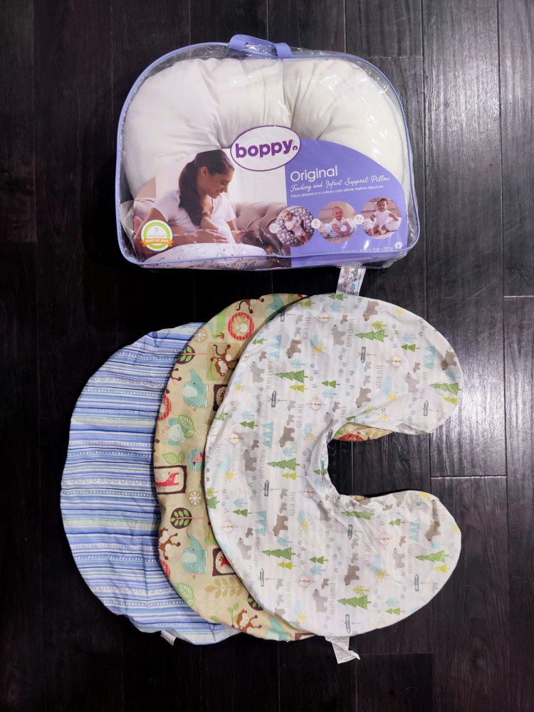 Boppy Nursing Pillow With 3 Washable Covers