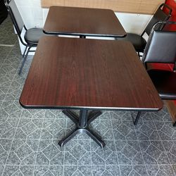 20 restaurant chairs with 6  30x30 tables 