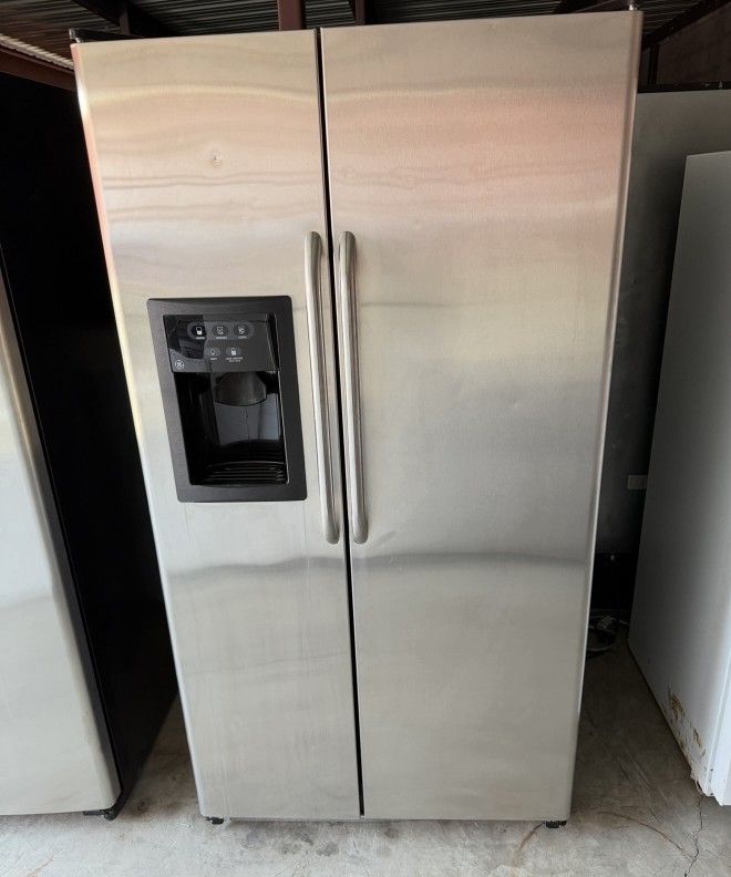 GE Stainless Steel Refrigerator And Freezer