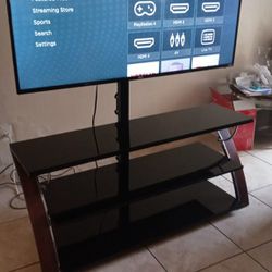 55 Inch Roku TV  And TV Stand 