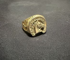 14K Vintage Horse Ring  Size 12✅ – 8.75 Grams 🔥 (Firm Price)