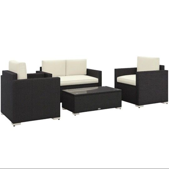 Rattan 4pc Sofa Set