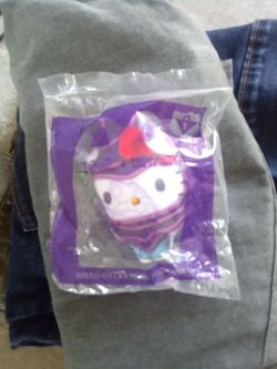 Collectible hello Kitty memorabilia from McDonald's still in the bag brand new