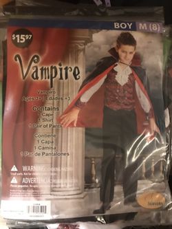 Vampire Halloween costume size 8 new