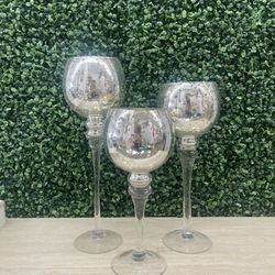 3 Set Goblet Candle Holder  (10 Sets Available) 