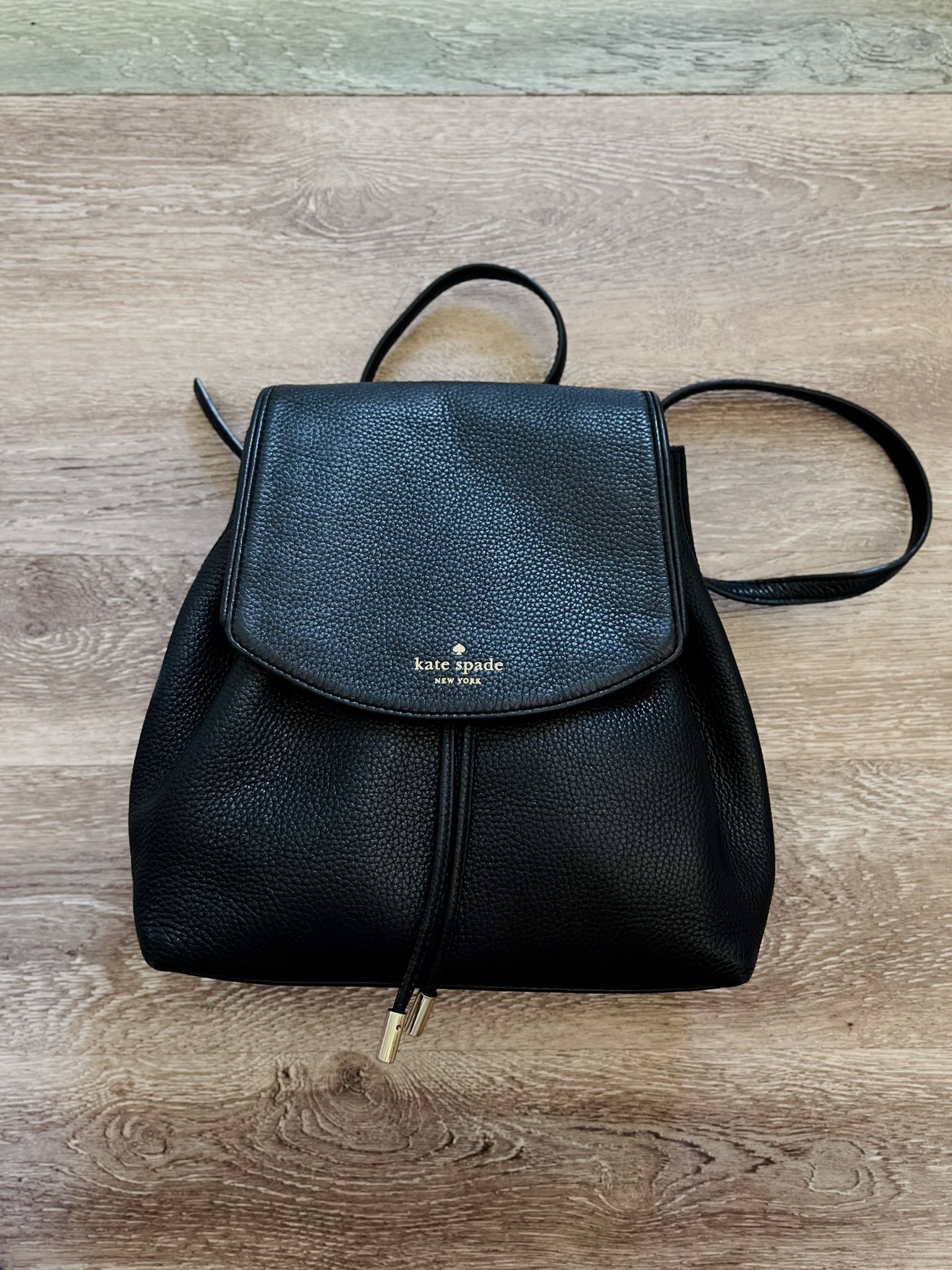 Kate Spade Leather Flap Backpack