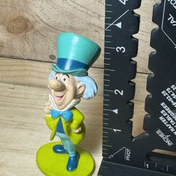 Disney Alice In Wonderland MAD HATTER 3" Action Figure Toy Pre-Owned