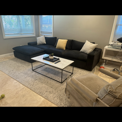 Modern sectional sofa & Chase by Ashley 119" x  42 deep