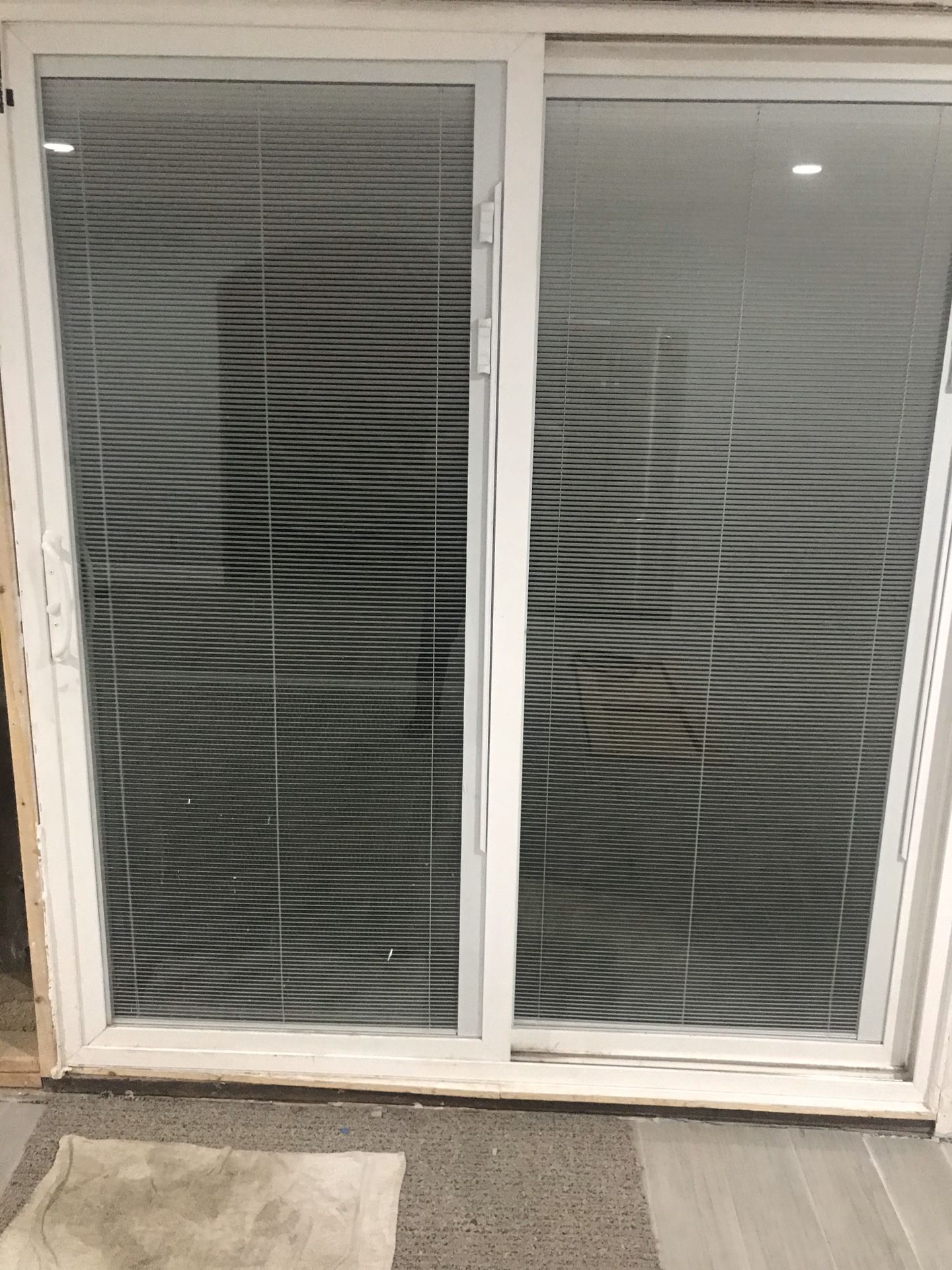 6 x 7.9 white sliding door